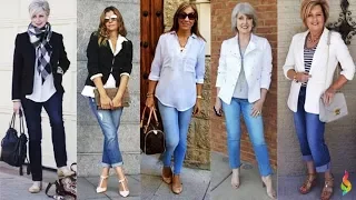 How to wear jeans after 50 and not seem ridiculous and cheap?