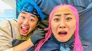 I LET HIM DYE MY HAIR!! (gone wrong)