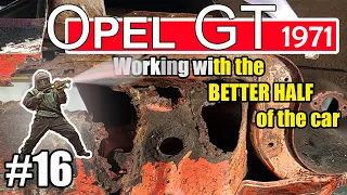 Project Opel GT 1971 #16 : Sandblasting the Moviestar. No more rust...just holes...