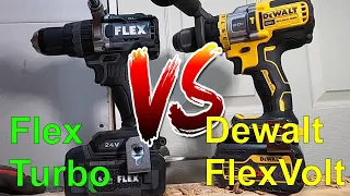 Flex Turbo (FX1271T) VS DeWalt FlexVolt (DCD999) Hammer Drills