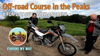 Motorcycle Off-road course in the Peaks - A Fun day out with Andrew