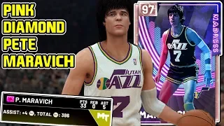 PINK DIAMOND PETE MARAVICH! THIS CARD HAS THE SAUCE! NBA 2k19 MyTEAM