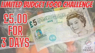 LIMITED BUDGET FOOD CHALLENGE - £5.00 for 3 Days - Can it be done? - Frugal Living - Cheap Discounts