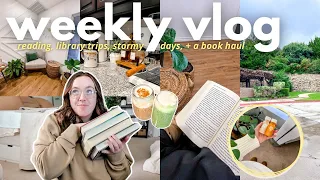 I read 3 books, new hair, + a book haul | WEEKLY VLOG