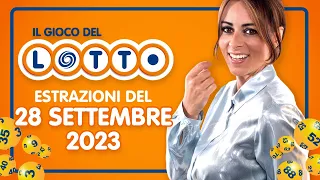 Estrazione in diretta del Gioco del Lotto e del Simbolotto di Giovedì 28 Settembre 2023