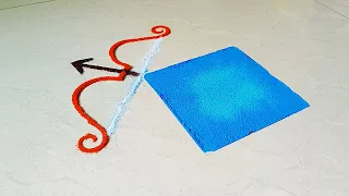 Ram navmi 🏹💛🚩 special Rangoli design | Happy Ram navmi rangoli | Navratri/Dussehra/Diwali rangoli