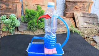 Diy - Non stop water pump without electricity using waste plastic bottle at home | @Volcano