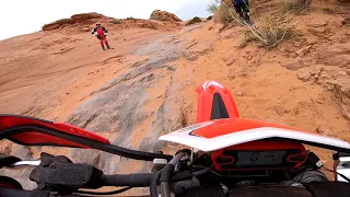 Xtrainer fail on Poison Spider trail moab