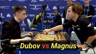 Magnus Carlsen vs Daniil Dubov || World Blitz 2023