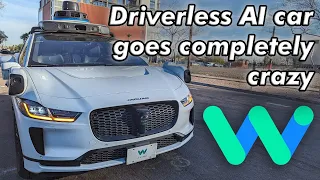 Waymo AI driverless car goes crazy; gets stuck in a loop | JJRicks Rides With Waymo #109