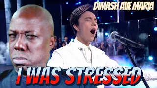 My STRESS LEVEL was high while listening to Ave Maria by Dimash