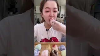 Chinese Mukbang，ASMR eating food show，모든 종류의 매운 고기, 해산물, 국수, 디저트, 식사 쇼，52#shorts