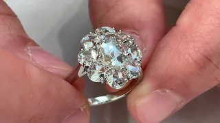 Rose cut diamond engagement ring from Bayco