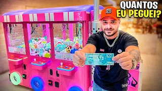 GASTEI 100 REAIS NA MÁQUINA DE URSINHO(será que peguei bastante)