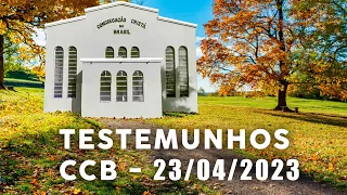 TESTEMUNHOS CCB 23/04/2024 #ccb #testemunhosccb #cultoccb