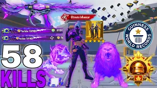 58 KILLS!! 🔥MY NEW KILL RECORDin THIS SEASON 😱MY BEST FASTEST GAMEPLAY🥶SAMSUNG A7,A8,J2,J3,J4,J5,J6