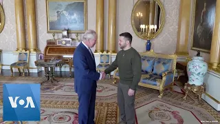 Zelenskyy Arrives to Meet Britain's King Charles | VOANews