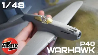 Airfix 1/48 Curtiss P-40B Warhawk | Build Part 1