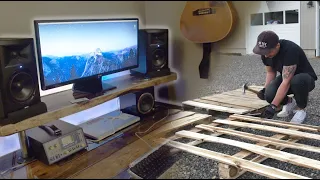 DIY STUDIO DESK made from PALLET WOOD?! (Build Log)