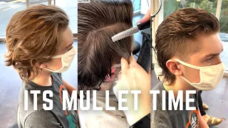 How to Cut a Mullet - mens haircutting tutorial unisex hair before and after