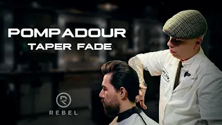 Как стричь Помпадур ? ®️REBEL l Pompadour & Taper fade