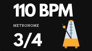 110 BPM Metronome 3/4