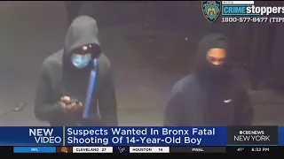 NYPD releases new video of suspects wanted in shooting of 14-year-old boy