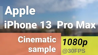 1080p 30fps (cinematic mode, main camera) - Apple iPhone 13 Pro Max video sample