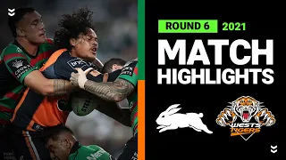 Rabbitohs v Wests Tigers Match Highlights | Round 6, 2021 | Telstra Premiership | NRL