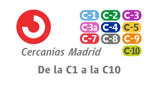 Cercanías renfe Madrid: de la C1 a la C10