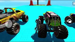 Monster Truck Mega Ramp Extreme Racing - Impossible GT Car Stunts Driving - Gadi game- Android Games