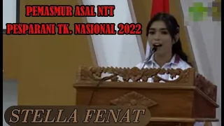 Stella Fenat, PEMASMUR ASAL NTT, AJANG PESPARANI TK NASIONAL TAHUN 2022