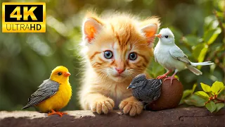 Baby Animals 4K (60FPS) - Around The World Full Of Adorable, Fun Small Animals With Relaxing Music