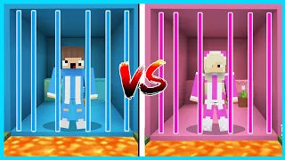 MIPAN & ZUZUZU Challenge Buat Penjara Cewe Vs Cowo Di Minecraft!