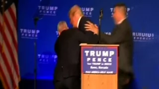 Trump Rushed Off Stage By Secret Service Agents At Nevada Rally