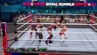 Dominating the Women's Royal Rumble from Entry No. 1 in WWE 2K23 with 90-Second Intervals