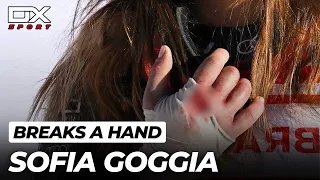 Sofia Goggia breaks a hand at Sankt Moritz | Downhill | 2022 🇮🇹