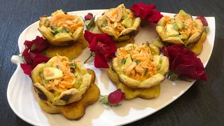 great god These beautiful flowers are made with potatoes. Flower-shaped tandoori potatoes