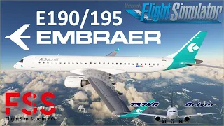 NEW FSS Embraer E190/195 FIRST FLIGHT | Real Airline Pilot