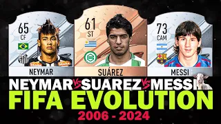 Neymar VS Suarez VS Messi FIFA EVOLUTION! 😵☠️ FIFA 06 - FC24