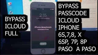 BYPASS PASSCODE IPHONE 8  PASO A PASO COMPATIBLE CON IPHONE 6S,7,8, X CON UNLOCK TOOL FULL SEÑAL