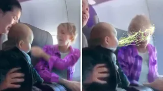 KAREN Annoys Baby On A Flight, Then Gets INSTANT KARMA