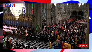 Choir of Westminster Abbey and the Chapel Royal St James sing at the funeral of Queen Elizabeth II