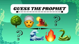 GUESS THE PROPHET BY EMOJIS🤔  | ISLAMIC QUIZ/INFO |