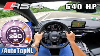 640HP AUDI RS4 B9 @lceperformance on AUTOBAHN [NO SPEED LIMIT] by AutoTopNL