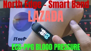 NORTH EDGE SMART BAND | ECG PPG BPM HEARTH BEAT | FROM LAZADA