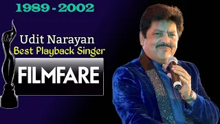 Udit Narayan: Best Playback Singer Won 5 Times FILMFARE AWARDS 1989 - 2002
