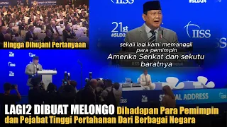 Hingga Dihujani Beberapa Pertanyaan, Prabowo Bicara Tegas - IISS 2024 SINGAPURA MEMUKAU