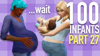 MY BABY DADDY IS PREGNANT TOO ???? | 100 BABY CHALLENGE SPEEDRUN | Part 27