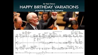 [92nd Birthday!] John Williams: Happy Birthday Variations (1995) orchestral score reduction